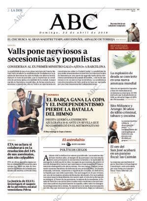ABC MADRID 22-04-2018 página 2