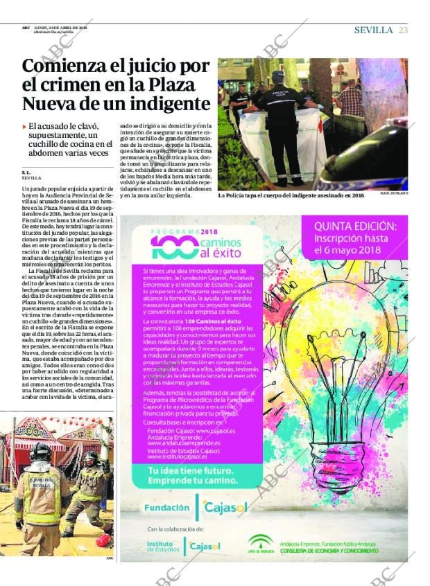 ABC SEVILLA 23-04-2018 página 23