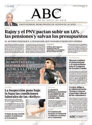 ABC MADRID 26-04-2018 página 2