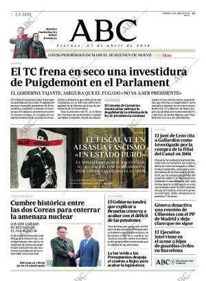 ABC MADRID 27-04-2018 página 2