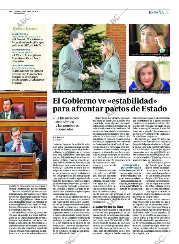 ABC MADRID 27-04-2018 página 21