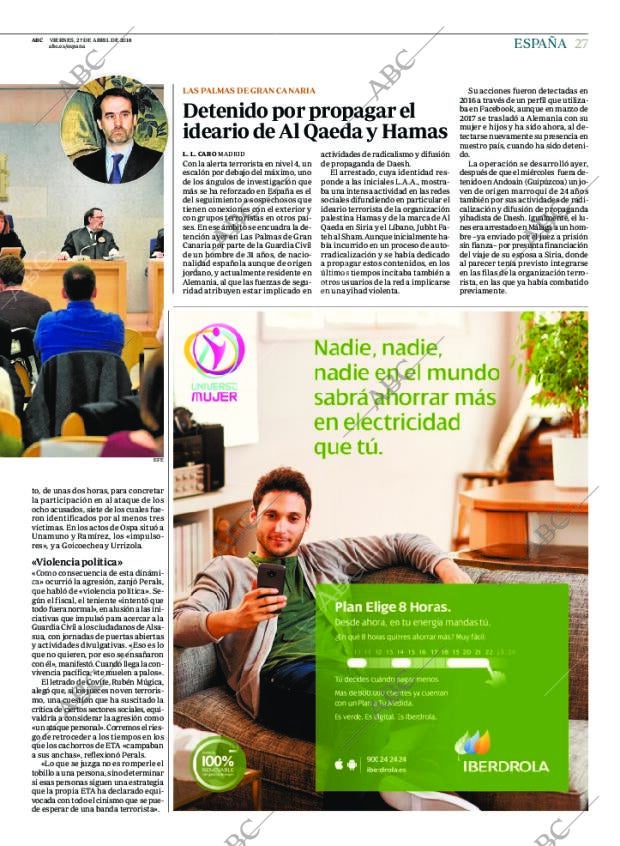 ABC MADRID 27-04-2018 página 27