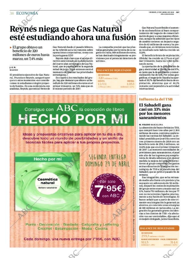 ABC MADRID 27-04-2018 página 38