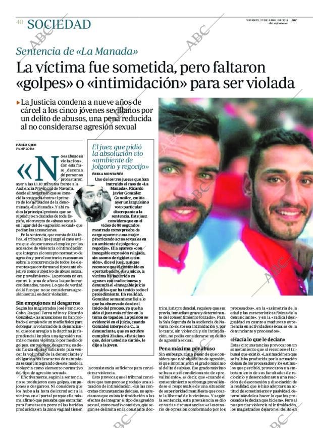 ABC MADRID 27-04-2018 página 40