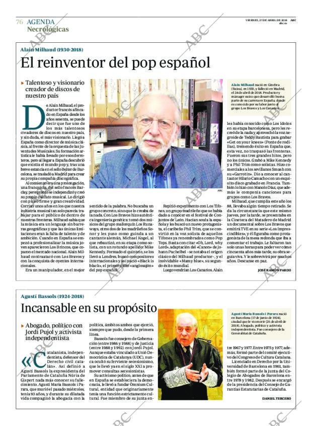 ABC MADRID 27-04-2018 página 76