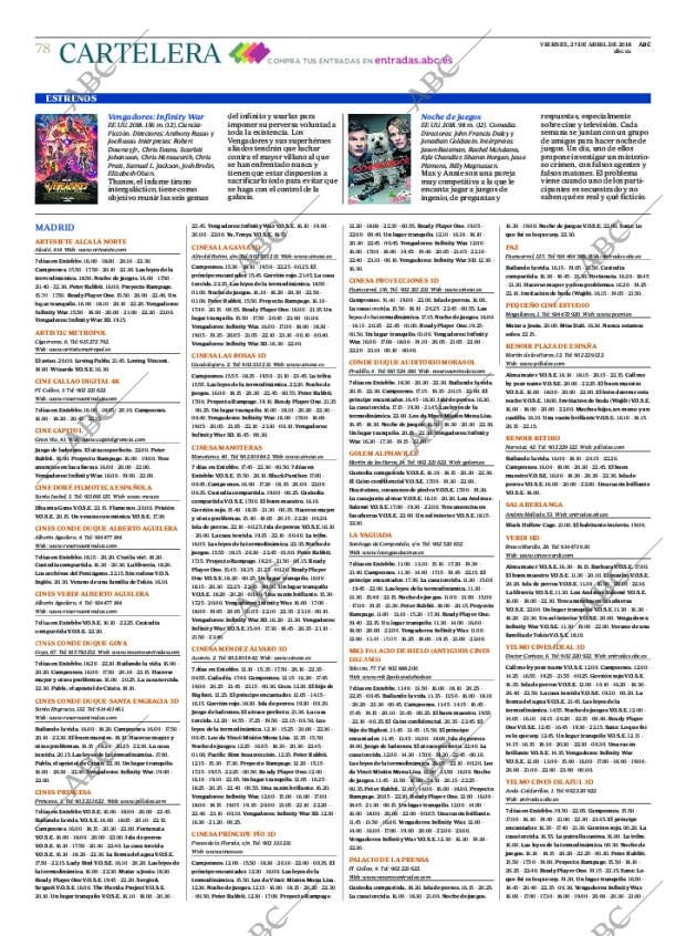 ABC MADRID 27-04-2018 página 78