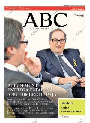 ABC CORDOBA 11-05-2018 página 1