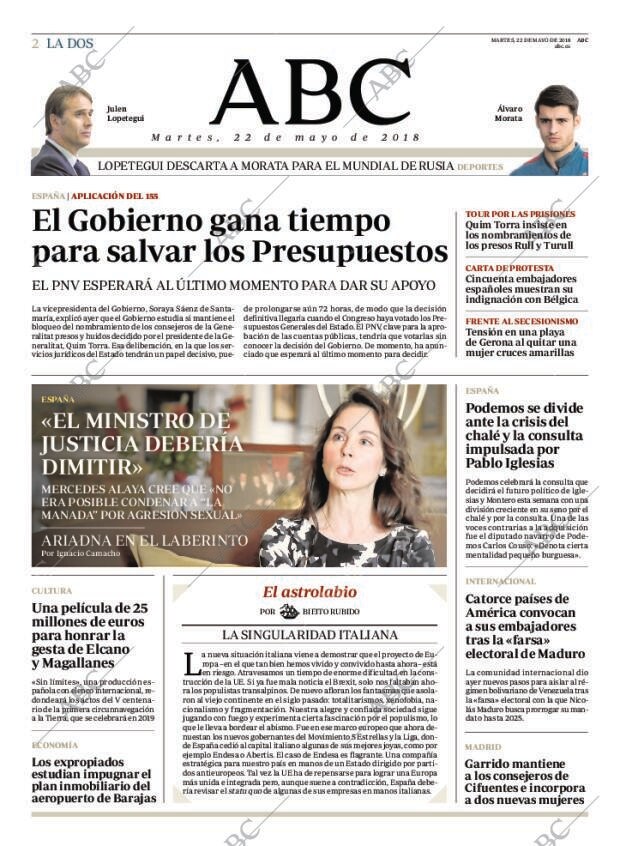 ABC MADRID 22-05-2018 página 2