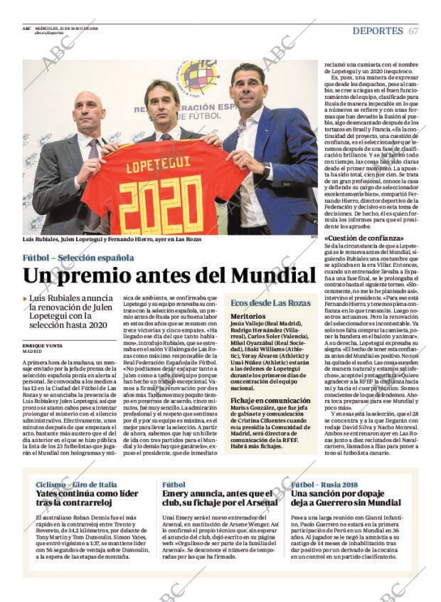 ABC MADRID 23-05-2018 página 67