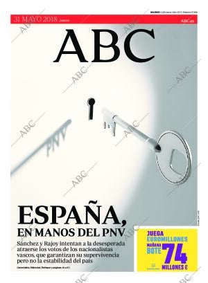 ABC MADRID 31-05-2018 página 1