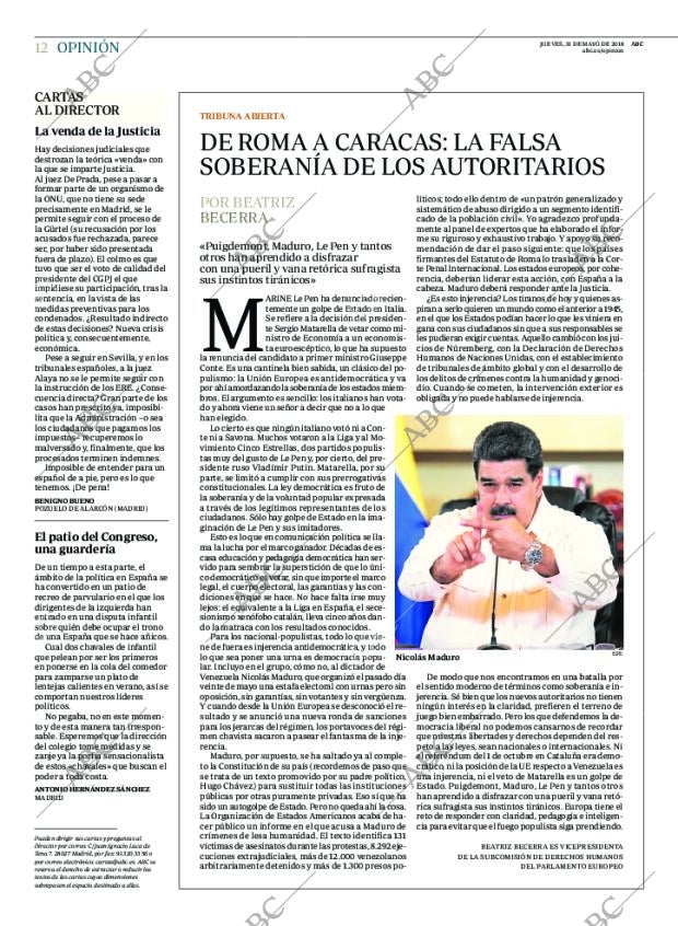 ABC MADRID 31-05-2018 página 12