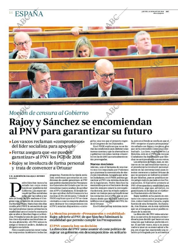ABC MADRID 31-05-2018 página 14