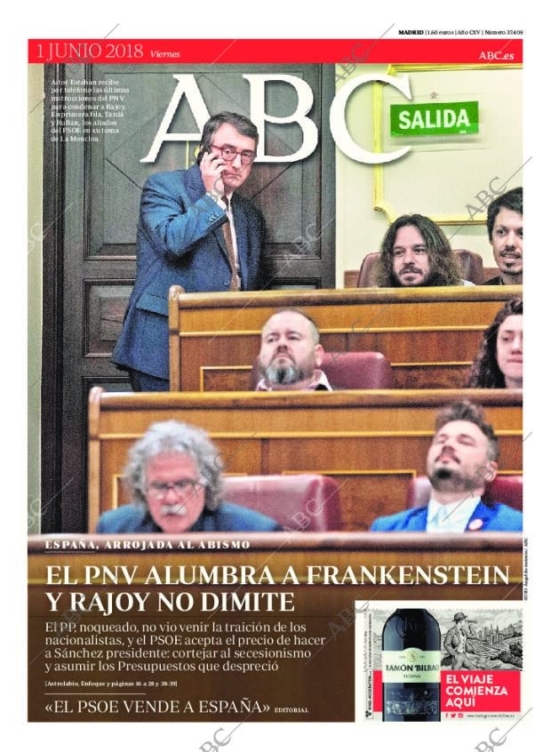 ABC MADRID 01-06-2018 página 1