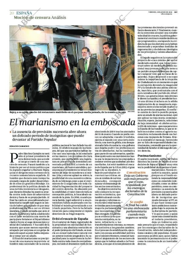 ABC MADRID 01-06-2018 página 20