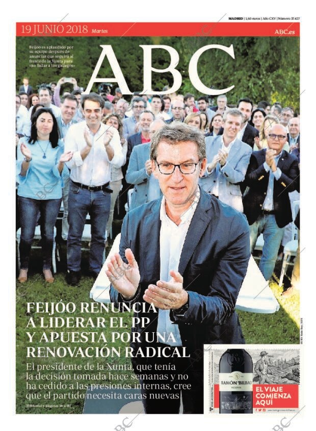ABC MADRID 19-06-2018 página 1