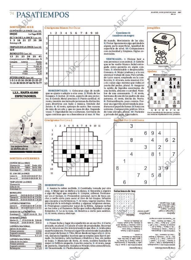 ABC MADRID 19-06-2018 página 74