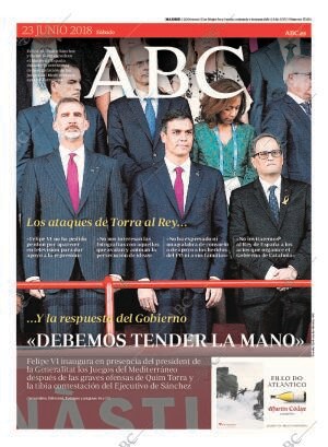 ABC MADRID 23-06-2018 página 1