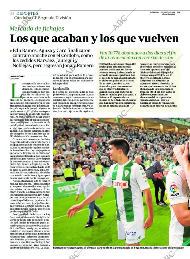 ABC CORDOBA 01-07-2018 página 84