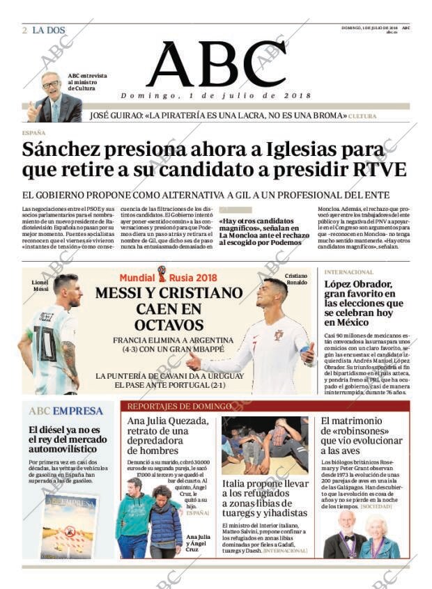 ABC MADRID 01-07-2018 página 2