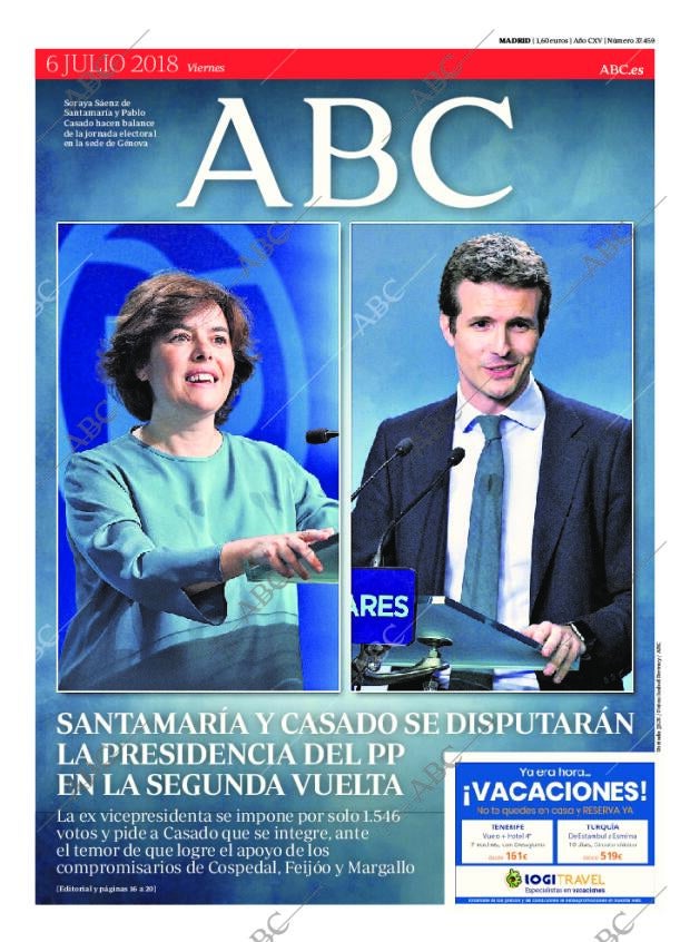 ABC MADRID 06-07-2018 página 1