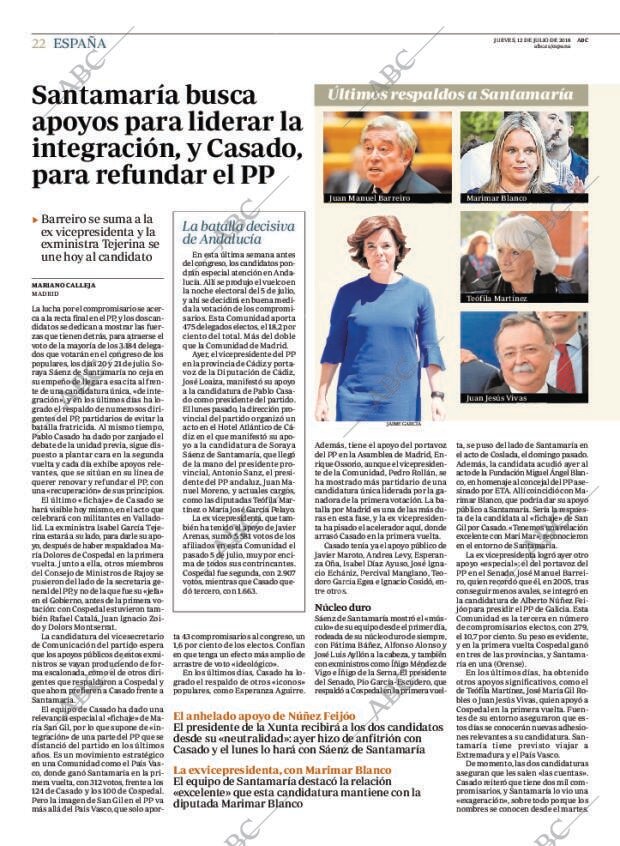 ABC MADRID 12-07-2018 página 22