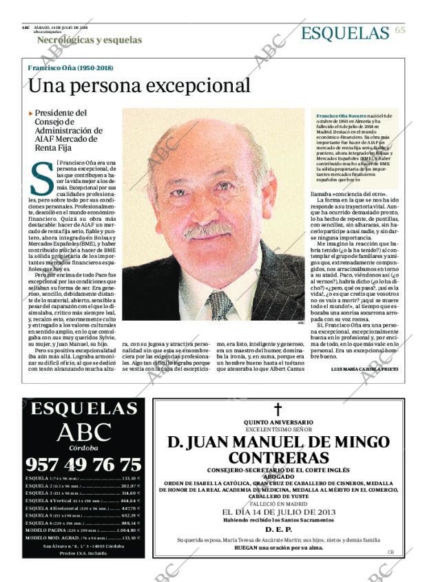 ABC CORDOBA 14-07-2018 página 65