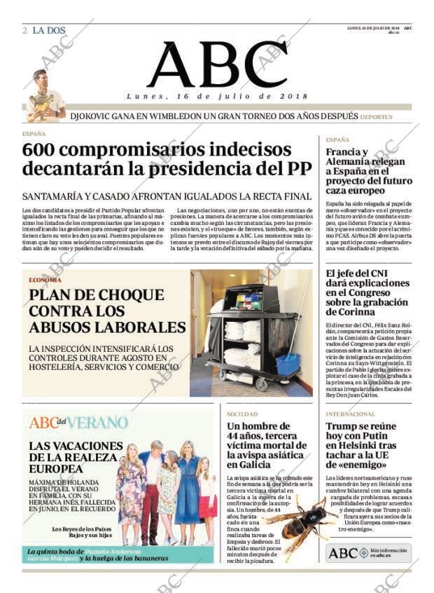 ABC MADRID 16-07-2018 página 2