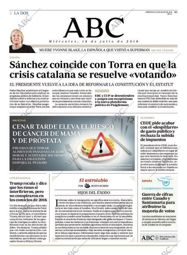 ABC MADRID 18-07-2018 página 2