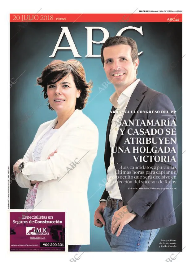 ABC MADRID 20-07-2018 página 1
