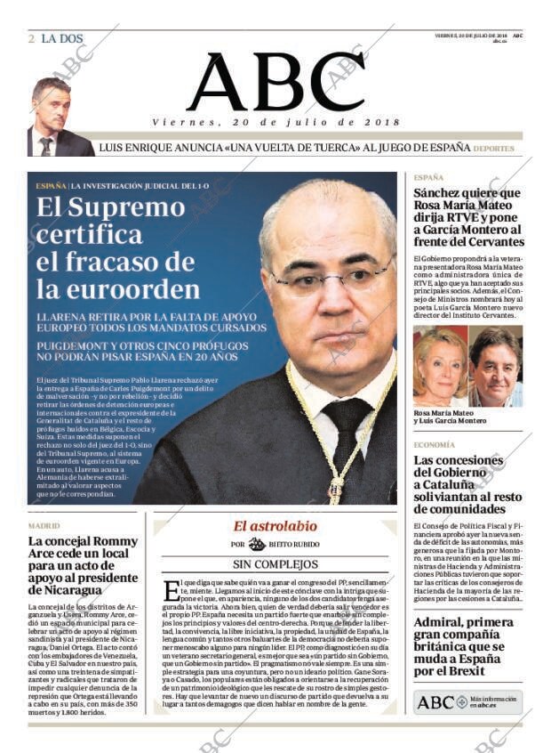 ABC MADRID 20-07-2018 página 2