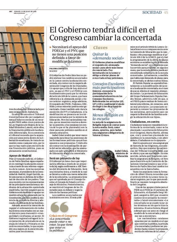 ABC MADRID 21-07-2018 página 45