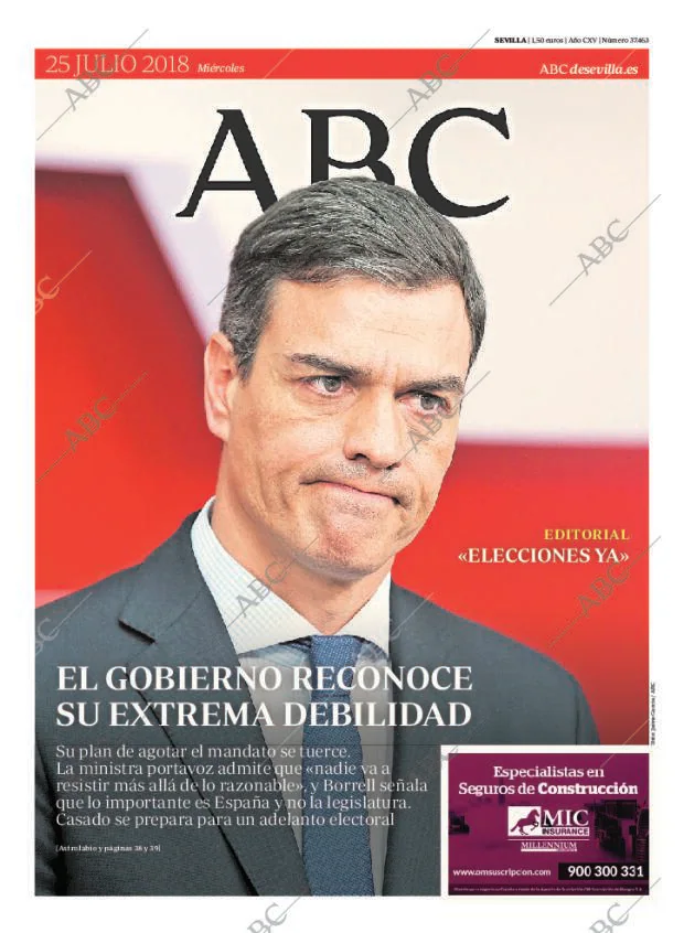 ABC SEVILLA 25-07-2018 página 1