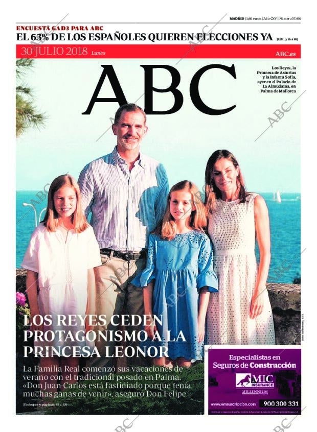 ABC MADRID 30-07-2018 página 1