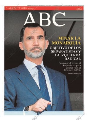 ABC MADRID 05-08-2018 página 1