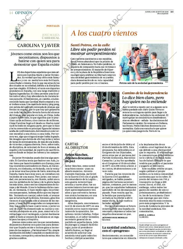 ABC MADRID 06-08-2018 página 14