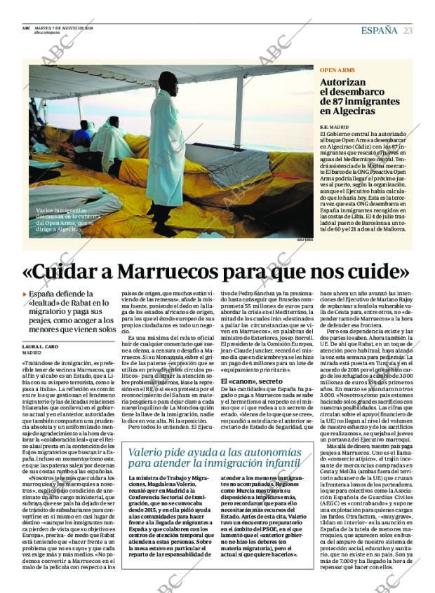 ABC MADRID 07-08-2018 página 23