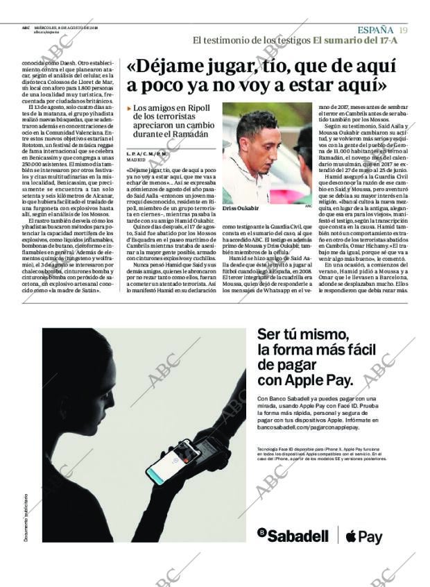 ABC MADRID 08-08-2018 página 19