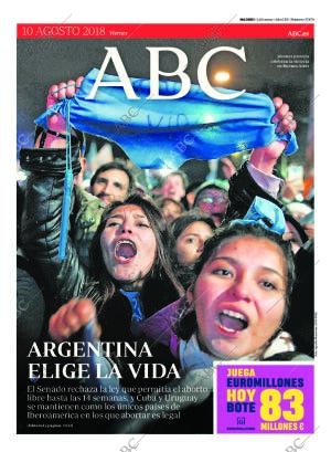 ABC MADRID 10-08-2018 página 1