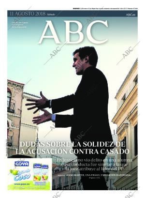 ABC MADRID 11-08-2018 página 1
