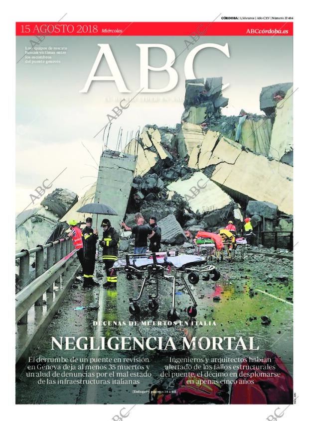 ABC CORDOBA 15-08-2018 página 1