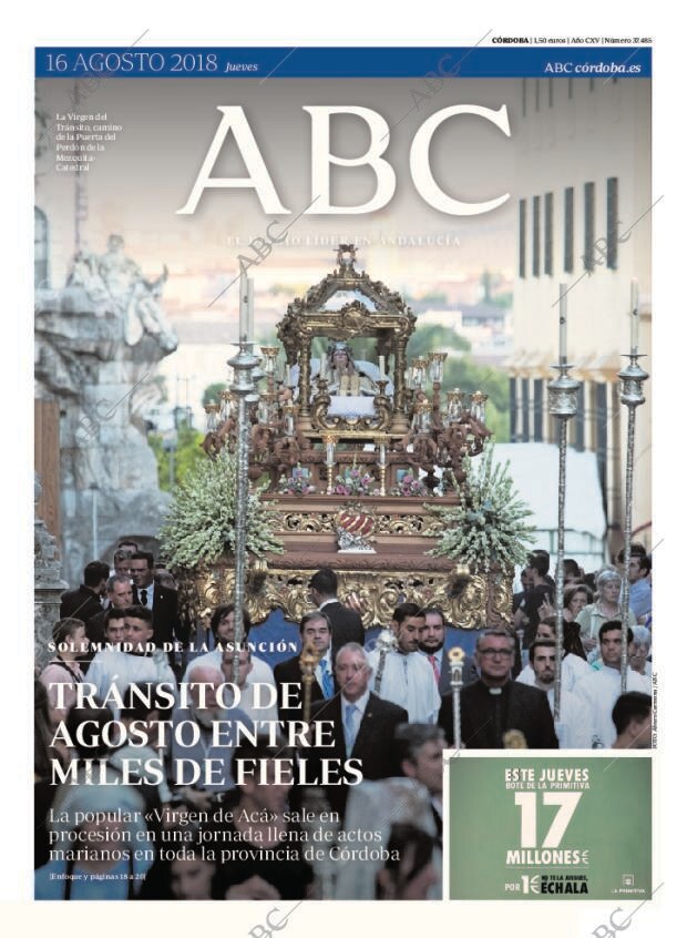 ABC CORDOBA 16-08-2018 página 1