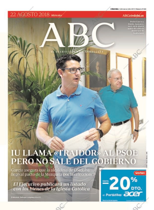 ABC CORDOBA 22-08-2018 página 1