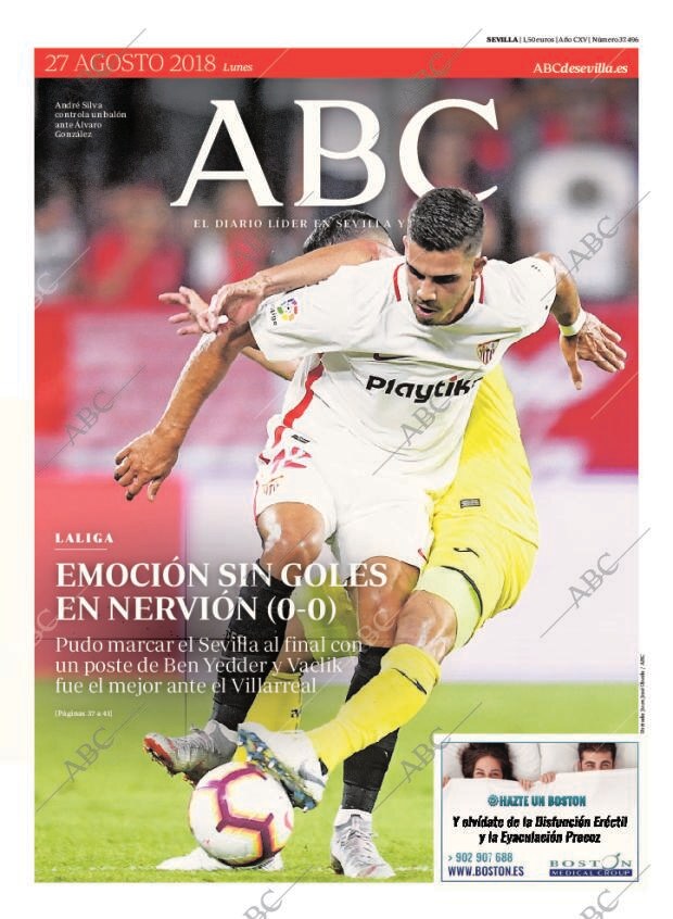 ABC SEVILLA 27-08-2018 página 1