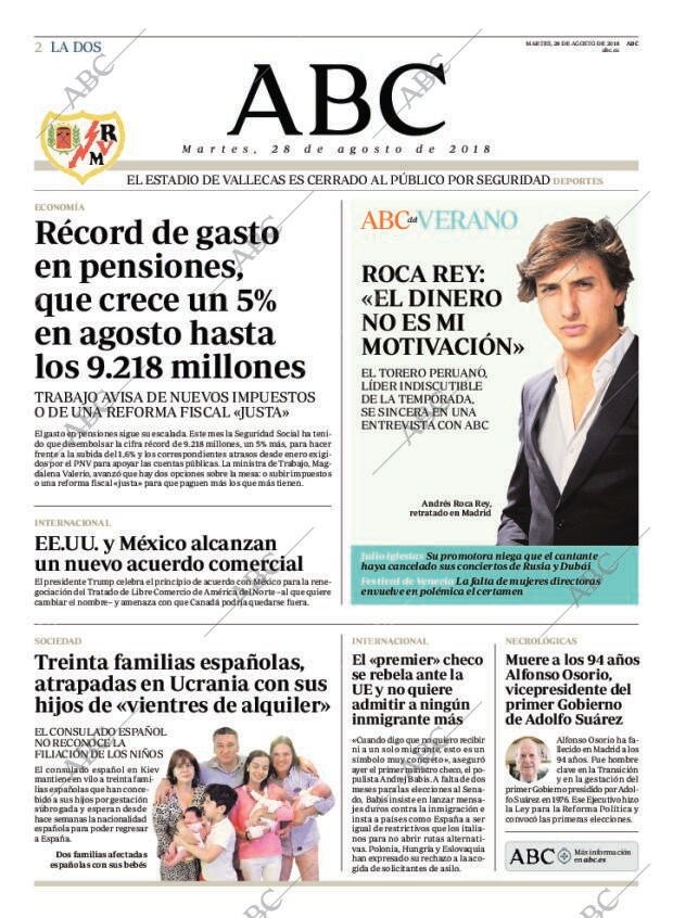 ABC MADRID 28-08-2018 página 2