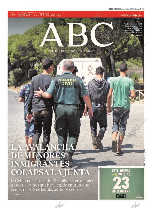 ABC CORDOBA 29-08-2018 página 1