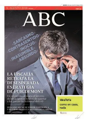 ABC MADRID 31-08-2018 página 1