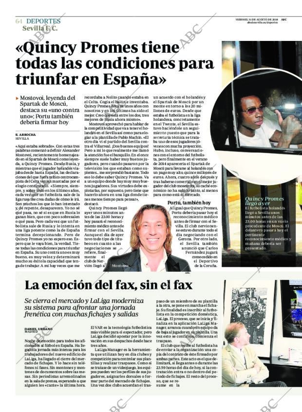 ABC SEVILLA 31-08-2018 página 64