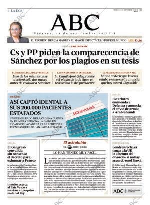 ABC MADRID 14-09-2018 página 2
