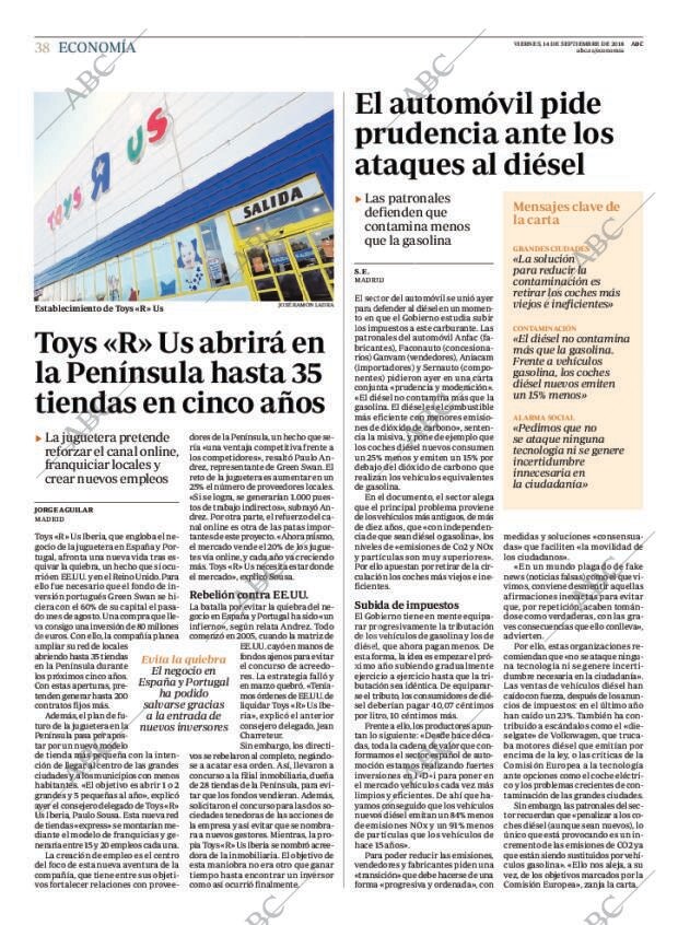 ABC MADRID 14-09-2018 página 38