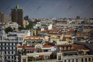 En la imagen, las torres de Colón y el barrio de Salamanca